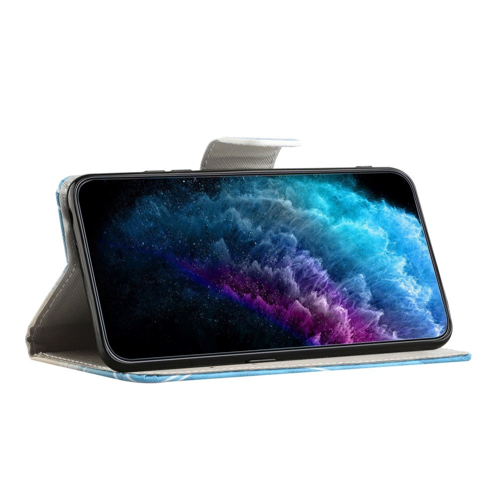 Samsung Galaxy A24 Læder Flip Cover m. Pung & Ståfunktion - "Don't Touch my Phone" Bjørn