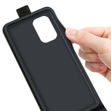 Nokia X30 Vertikalt Flip Læder Cover m. Kortholder - Sort