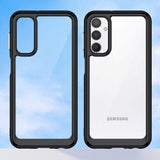 Samsung Galaxy A24 Cover Acrylic Combo - Gennemsigtig / Sort