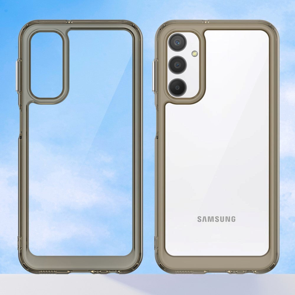 Samsung Galaxy A24 Cover Acrylic Combo - Gennemsigtig / Grå