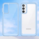 Samsung Galaxy A24 Cover Acrylic Combo - Gennemsigtig / Blå