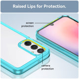 Samsung Galaxy A24 Cover Acrylic Combo - Gennemsigtig / Turkis