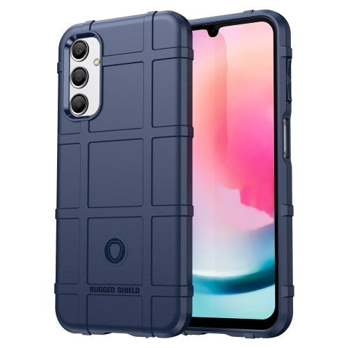 Samsung Galaxy A24 Rugged Shield Series Håndværker Bagside Cover - Blå