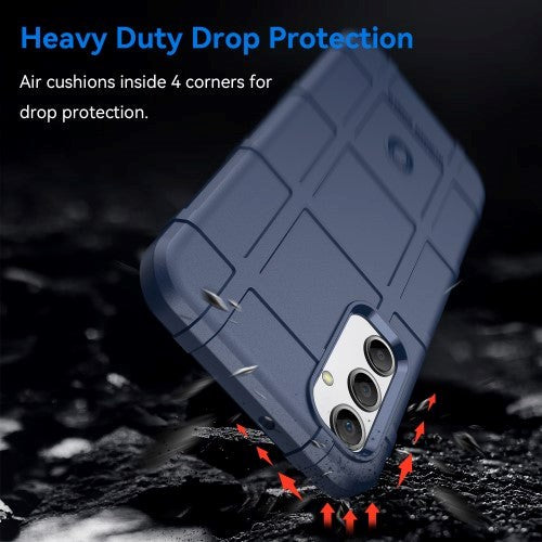 Samsung Galaxy A24 Rugged Shield Series Håndværker Bagside Cover - Blå