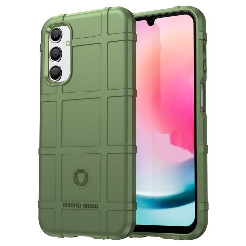 Samsung Galaxy A24 Rugged Shield Series Håndværker Bagside Cover - Grøn