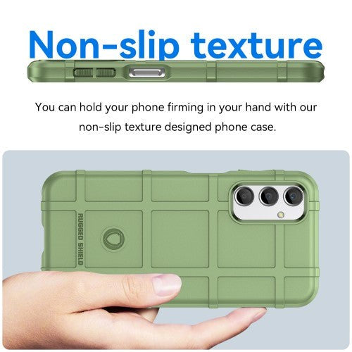 Samsung Galaxy A24 Rugged Shield Series Håndværker Bagside Cover - Grøn
