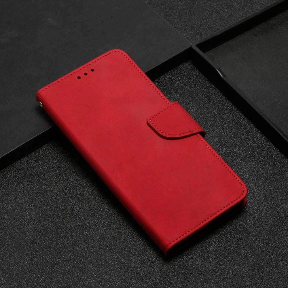 Xiaomi Redmi Note 12 Pro (5G) / Poco X5 Pro (5G) Læder Flip Cover m. Pung og Strop - Rød