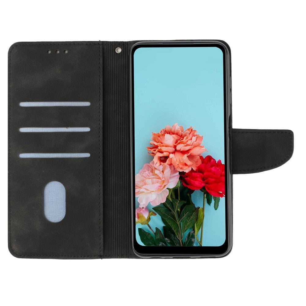 Xiaomi Redmi Note 12 Pro (5G) / Poco X5 Pro (5G) Læder Flip Cover m. Pung og Strop - Sort