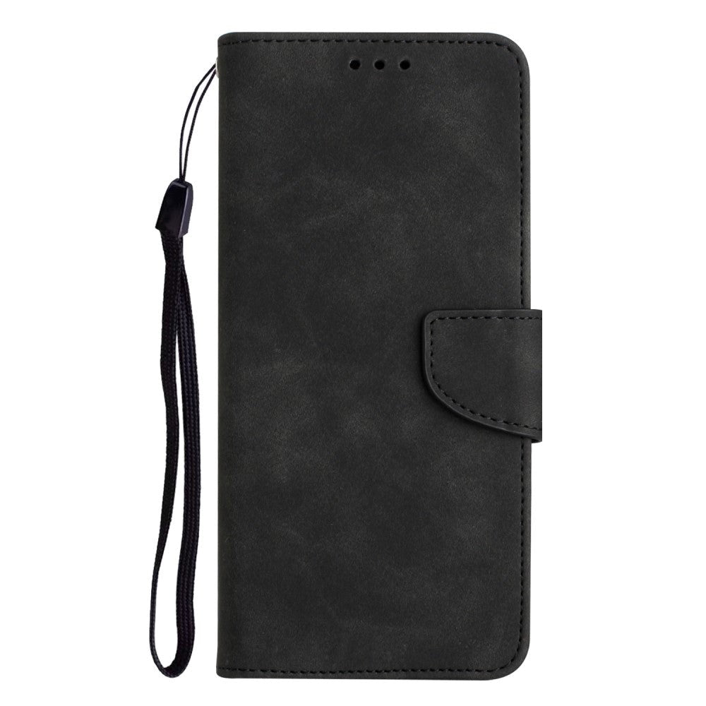 Xiaomi Redmi Note 12 Pro (5G) / Poco X5 Pro (5G) Læder Flip Cover m. Pung og Strop - Sort