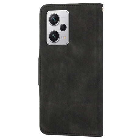 Xiaomi Redmi Note 12 Pro (5G) / Poco X5 Pro (5G) Læder Flip Cover m. Pung og Strop - Sort