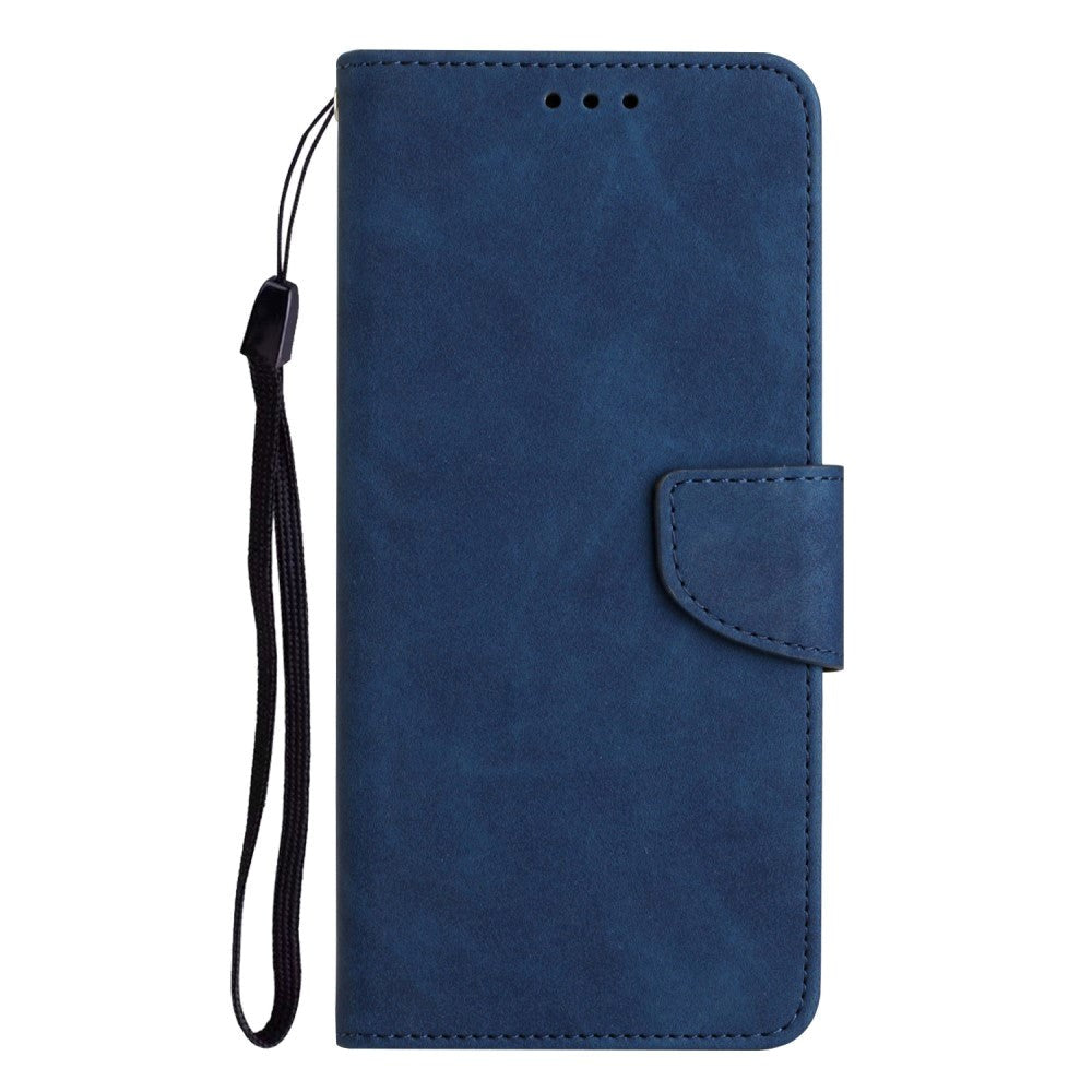 Xiaomi Redmi Note 12 Pro (5G) / Poco X5 Pro (5G) Læder Flip Cover m. Pung og Strop - Blå