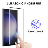 Samsung Galaxy S23 Ultra NORTHJO 2-i-1 Sæt - Fleksibelt Plast Mobil Cover & Skærmbeskyttelsesglas - Gennemsigtig