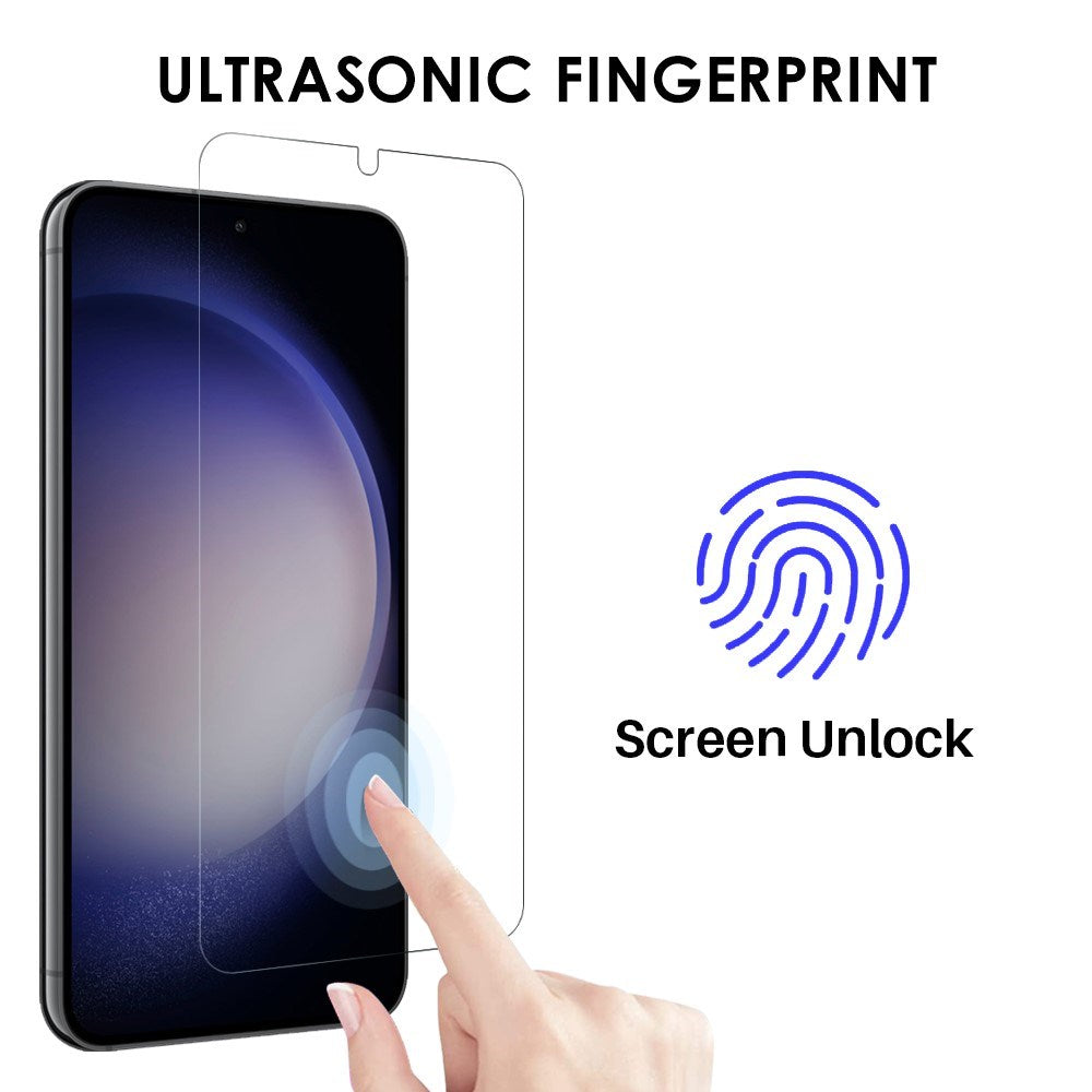 Samsung Galaxy S23 NORTHJO 360° Protection Set inkl. Cover & Skærmbeskyttelse & Kameralinsebeskyttelse - Gennemsigtig