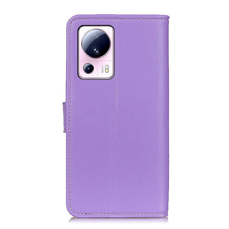 Xiaomi 13 Lite Blødt Læder Flip Cover m. Pung - Lilla