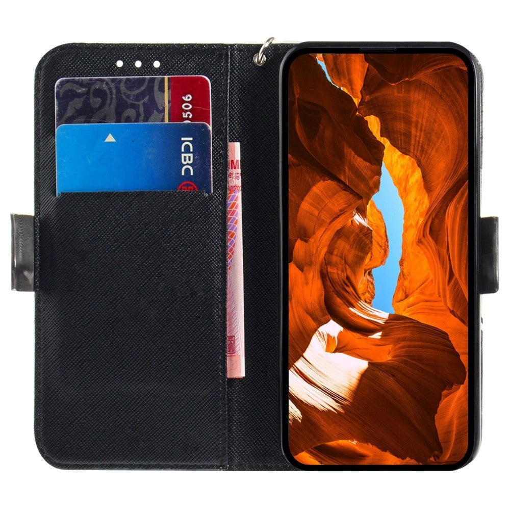 Sony Xperia 1 V Læder Flip Cover m. Print - Sur Panda