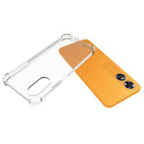 OPPO A17 EIDERWOOD Fleksibelt Plast Bagside Cover m. Forstærkede Hjørner - Gennemsigtig