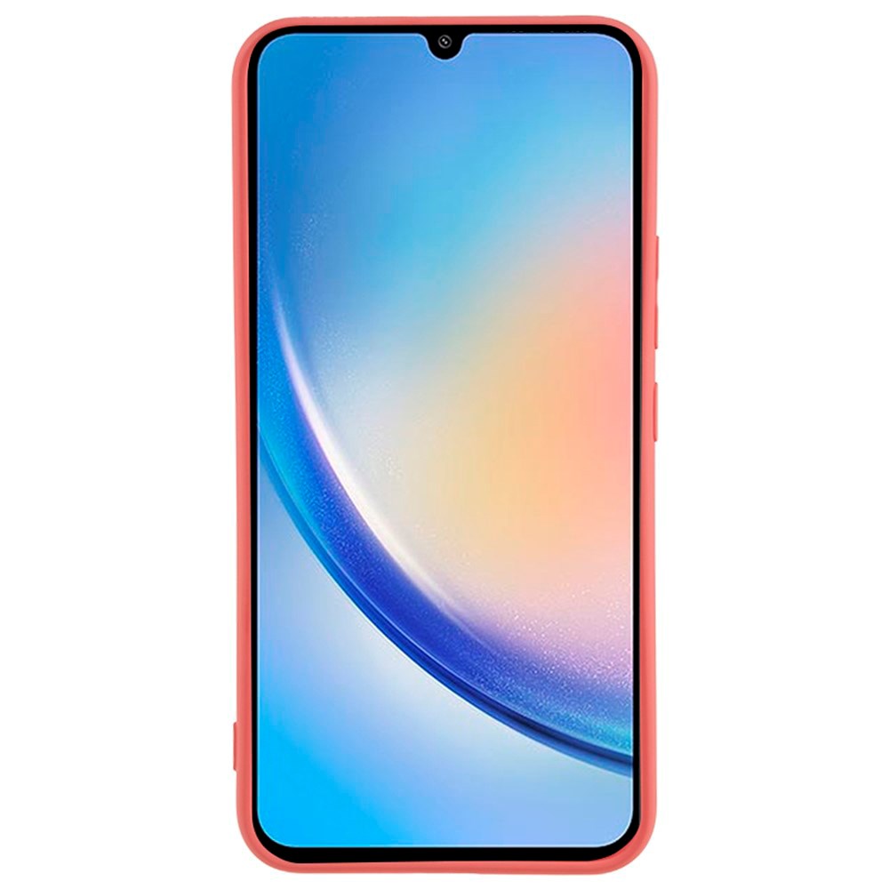 Samsung Galaxy A34 (5G) - EIDERWOOD Foret Fleksibelt Plast Cover - Mørkerød