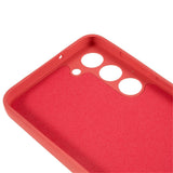 Samsung Galaxy S23 - EIDERWOOD Foret Fleksibelt Plast Cover - Mørkerød