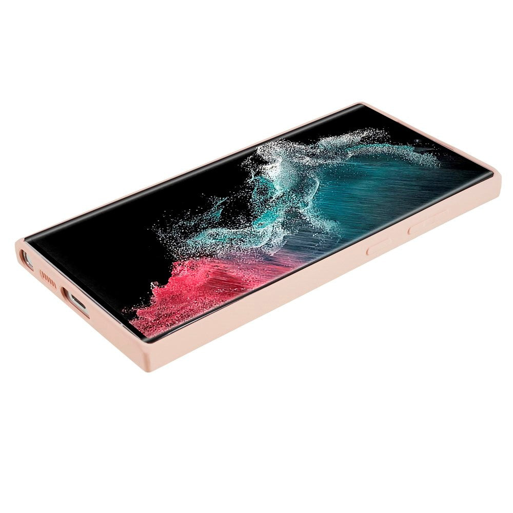 Samsung Galaxy S22 Ultra - EIDERWOOD Foret Fleksibelt Plast Cover - Lyserød