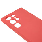 Samsung Galaxy S22 Ultra - EIDERWOOD Foret Fleksibelt Plast Cover - Mørkerød