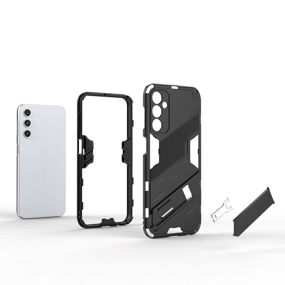 Samsung Galaxy A24 Hybrid Håndværker Bagside Cover m. Kickstand - Rød