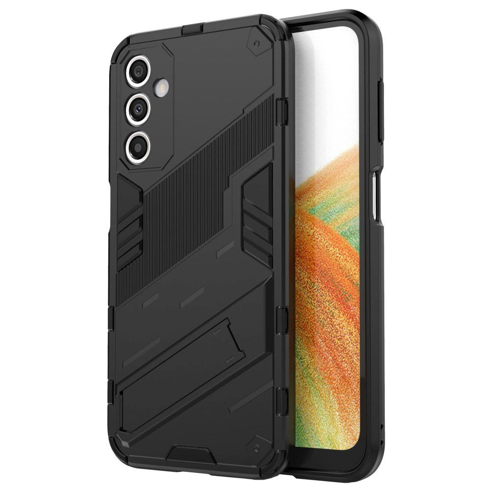 Samsung Galaxy A24 Hybrid Håndværker Bagside Cover m. Kickstand - Sort