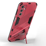 Samsung Galaxy A24 Hybrid Håndværker Bagside Cover m. Kickstand - Lyserød