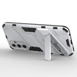 Samsung Galaxy A24 Hybrid Håndværker Bagside Cover m. Kickstand - Hvid