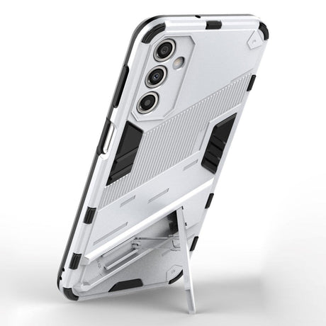 Samsung Galaxy A24 Hybrid Håndværker Bagside Cover m. Kickstand - Hvid