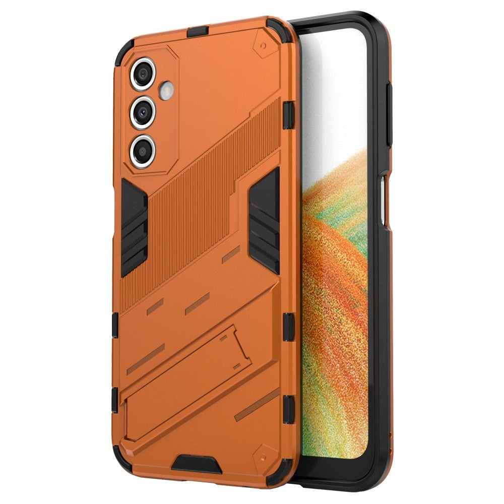 Samsung Galaxy A24 Hybrid Håndværker Bagside Cover m. Kickstand - Orange