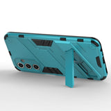 Samsung Galaxy A24 Hybrid Håndværker Bagside Cover m. Kickstand - Lyseblå