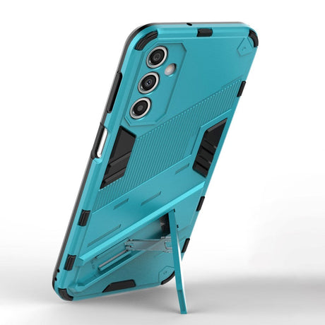 Samsung Galaxy A24 Hybrid Håndværker Bagside Cover m. Kickstand - Lyseblå