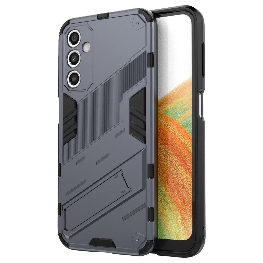 Samsung Galaxy A24 Hybrid Håndværker Bagside Cover m. Kickstand - Grå