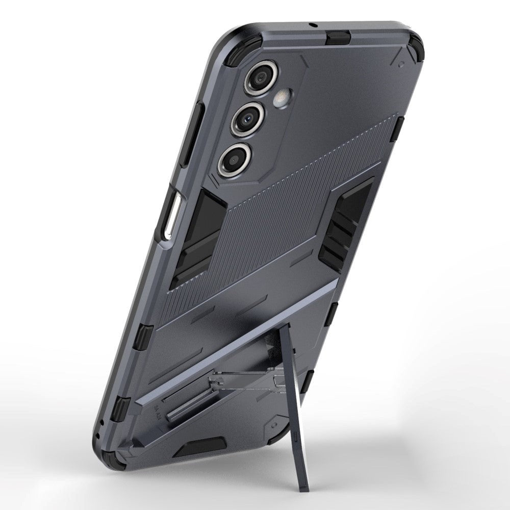 Samsung Galaxy A24 Hybrid Håndværker Bagside Cover m. Kickstand - Grå