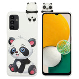 Samsung Galaxy A14 (5G) Fleksibelt Plastik Bagside Cover 3D - Panda