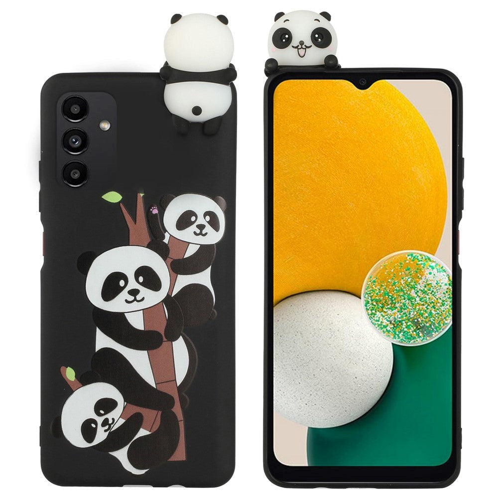 Samsung Galaxy A54 (5G) Fleksibelt Plastik Bagside Cover 3D - 3 Pandaer