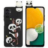 Samsung Galaxy A54 (5G) Fleksibelt Plastik Bagside Cover 3D - 3 Pandaer