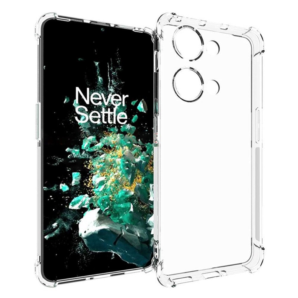 OnePlus Nord 3 (5G) Fleksibelt Plastik Bagside Cover - Gennemsigtig