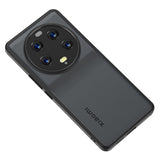 Xiaomi 13 Ultra Hybrid Plastik Bagside Cover - Mat Gennemsigtig / Sort