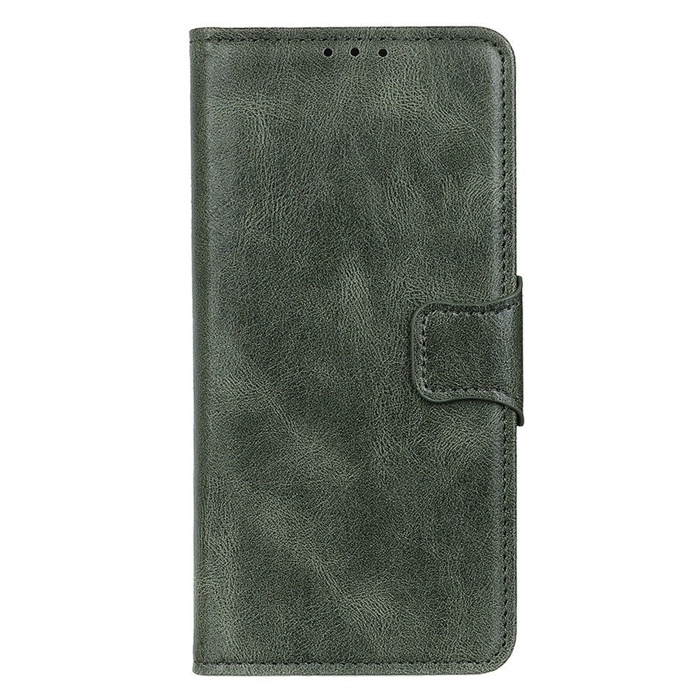 Xiaomi Redmi Note 12 (4G) Læder Flip Cover m. Pung & Ståfunktion - Grøn