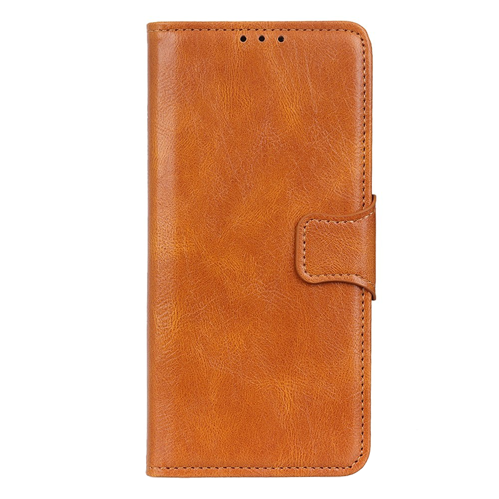 Xiaomi Redmi Note 12 (4G) Læder Flip Cover m. Pung & Ståfunktion - Brun