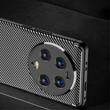 Xiaomi 13 Ultra Carbon Fiber Fleksibelt Plastik Bagside Cover - Sort