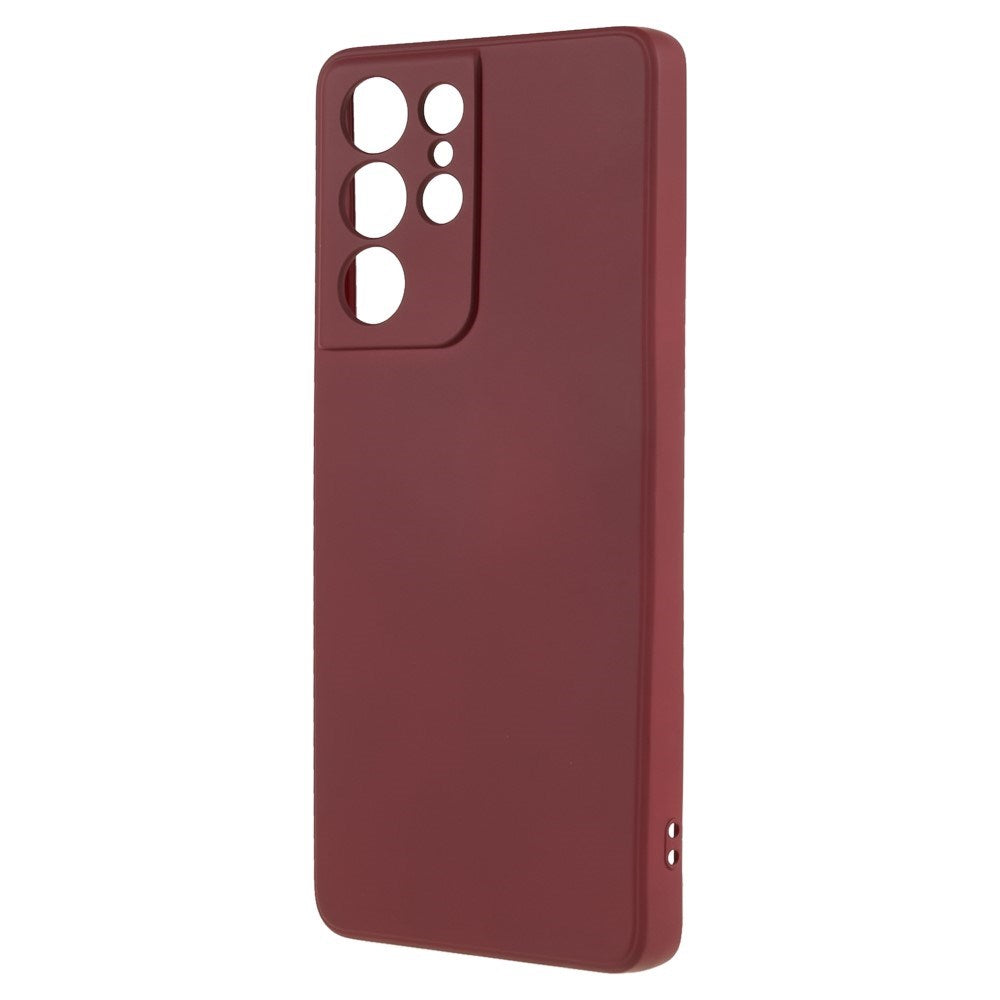 Samsung Galaxy S21 Ultra - EIDERWOOD Foret Fleksibelt Plast Cover - Vinrød