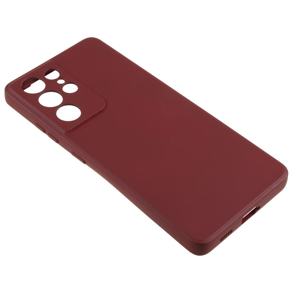 Samsung Galaxy S21 Ultra - EIDERWOOD Foret Fleksibelt Plast Cover - Vinrød