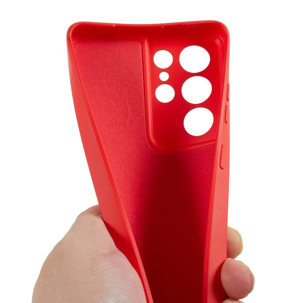 Samsung Galaxy S21 Ultra - EIDERWOOD Foret Fleksibelt Plast Cover - Rød