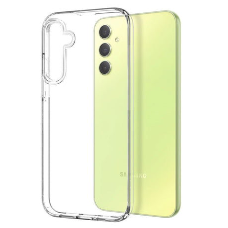 Samsung Galaxy A34 (5G) Fleksibel Plastik Cover + Hærdet Glas Skærmbeskyttelse - Case-Friendly - Gennemsigtig