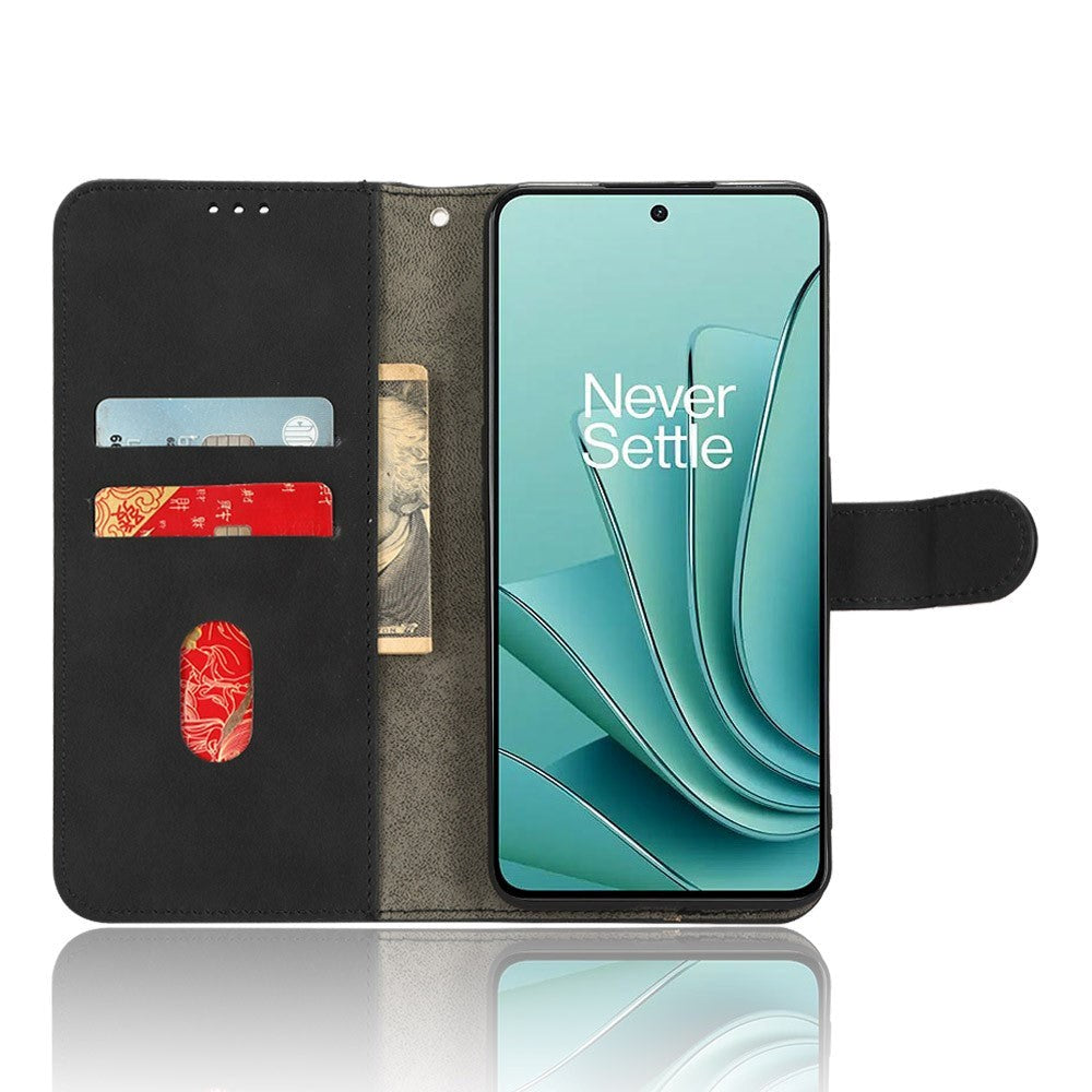 OnePlus Nord 3 (5G) Læder Flip Cover m. Pung og Ståfunktion - Sort