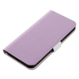 Samsung Galaxy A24 PU Litchi Læder Flip Cover m. Magnetisk Luk - Lilla