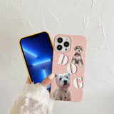 iPhone 13 Pro Fleksibel Plastik Bagside Cover m. Motiv - Hunde