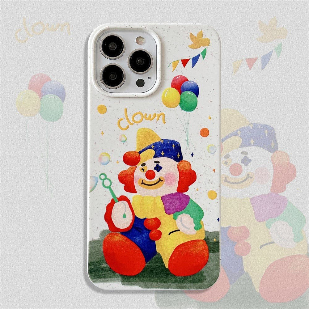 iPhone 13 Pro Fleksibel Plastik Bagside Cover m. Motiv - Klovn